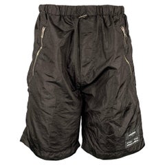 MARCELO BURLON SS20 Size XS Black Polyamide Blend Zip Pockets Shorts