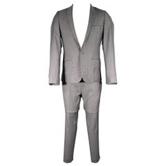 THE KOOPLES Talla 38 Traje gris de lana con solapa de muesca