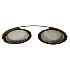 BOTTEGA VENETA Brown Horn Monocle Eyewear