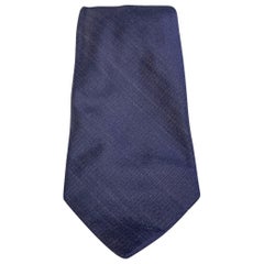 JOHN VARVATOS Navy Cotton / Silk Tie