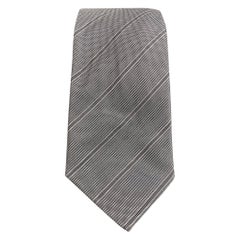JOHN VARVATOS Black Textured Silk Tie