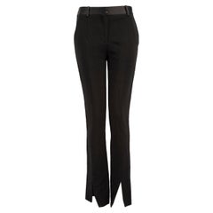 Victoria Beckham Black Tape Straight Leg Trousers Size XS