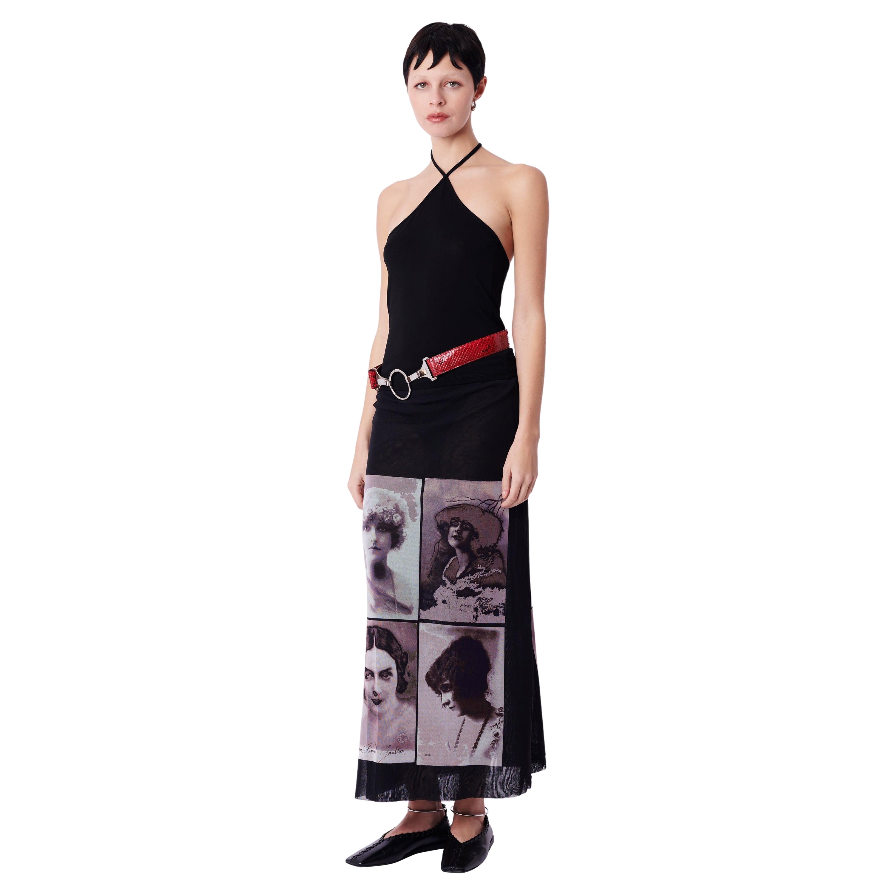 Vintage Gucci by Tom Ford S/S 1998 Black Halter Top For Sale