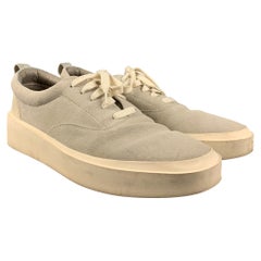 FEAR OF GOD Talla 12 Gris Solid Suede Lace Up Sneakers