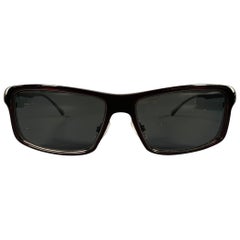 KITON -Ischia- Lunettes de soleil Brown Silver Titanium