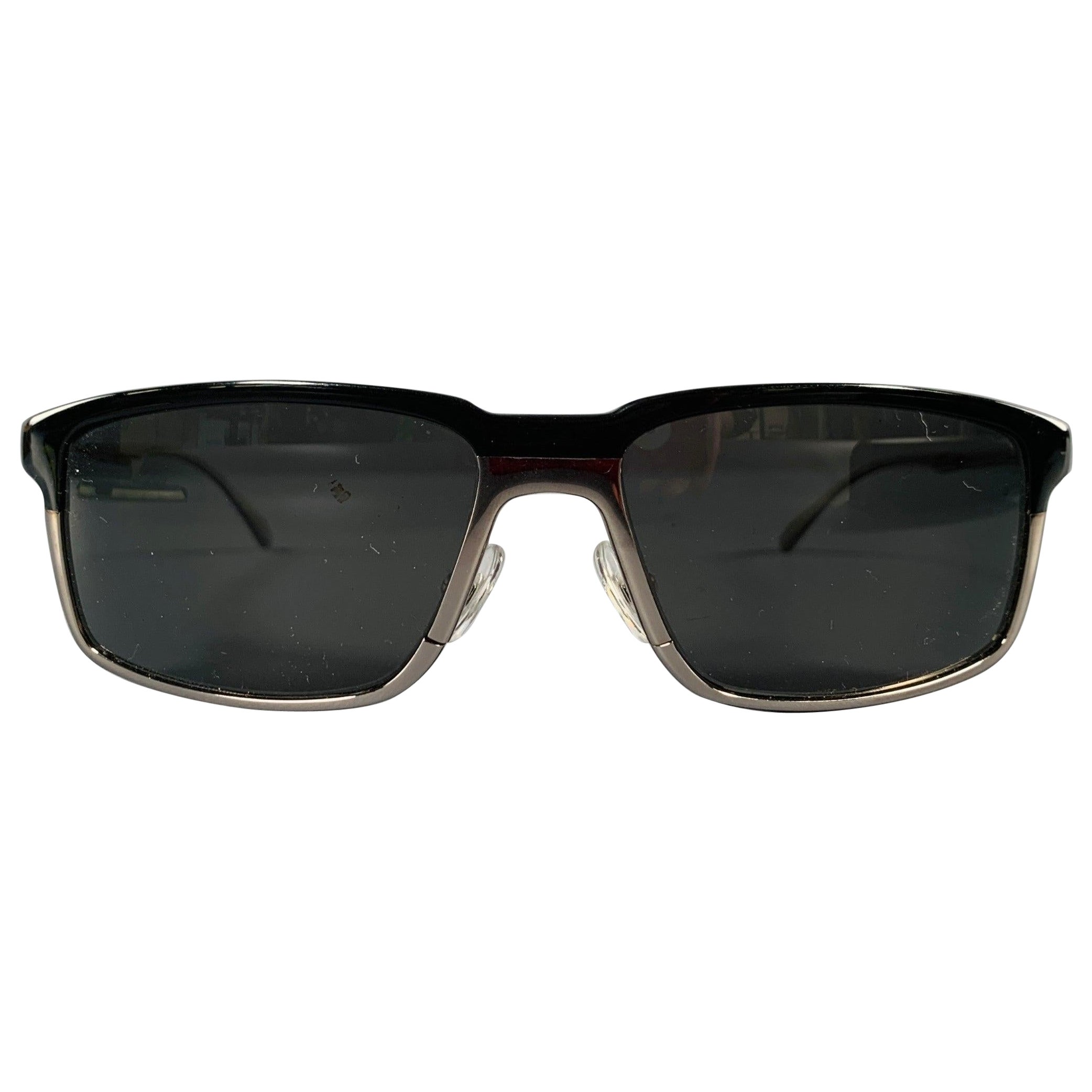 KITON -Napoli-  Lunettes de soleil en titane A Silver Silver