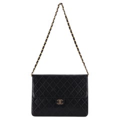 Chanel Vintage Timeless Single Flap Medium Lambskin Leather Bag