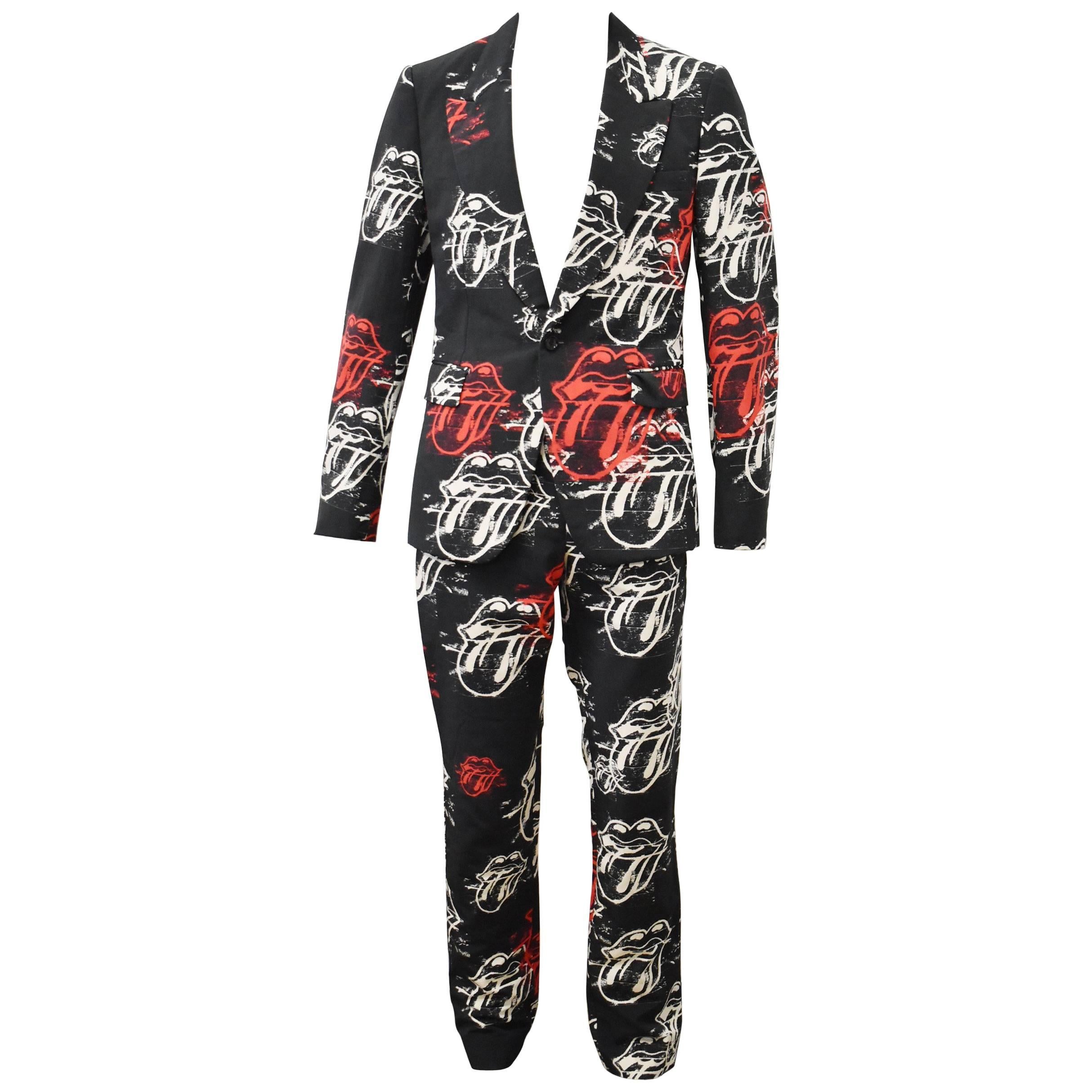 Comme des Garcons Homme Plus Rolling Stone ‘Lick’ Suit 2005 For Sale