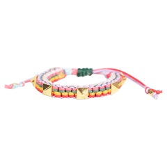 Valentino Garavani Geflochtenes Armband mit Steinbesatz