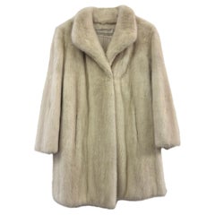 Vintage Platinum Mink Fur Coat