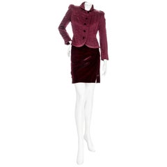 Yves Saint Laurent abito a due pezzi con gonna e giacca Autunno 2004 (Tom Ford)