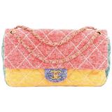 Chanel Ultimate Stitch Flap Bag Multicolor Quilted Jersey Medium at 1stDibs  | multicolor chanel, chanel multicolor bag, chanel multicolor flap bag