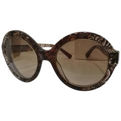 Valentino Black See Through Sunglasses NWOT