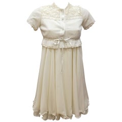 Vintage 1980s Val & Max White Dress