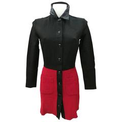 Vintage Byblos Blu Black & Red Dress