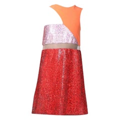 NWT S/S 2015 New Versace Crystal Embellished Mini Dress Italian 38 - US 2/4