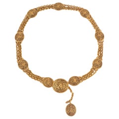 Chanel Golden Metal Chain Belt, 1980s