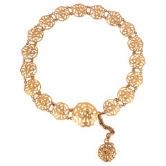 Chanel Golden Metal Belt, 1990s