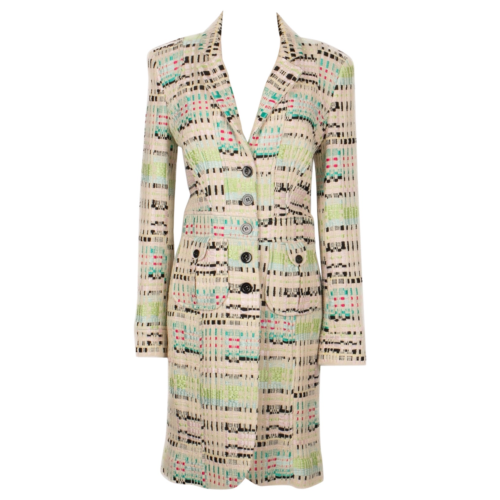 Christian Lacroix Cappotto multicolore di media lunghezza