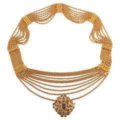 Cintura a catena in metallo dorato Chanel Autunno 1996
