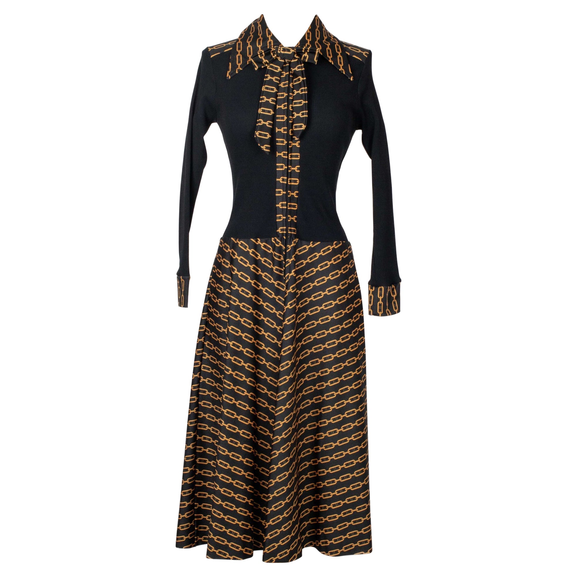 Jersey and Mesh Dress, 1965 For Sale