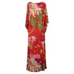 Long Polychromatic Devoured Velvet Dress, 1970