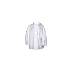 Valentino White Cotton Blouse