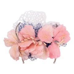 Pettine a fiori rosa