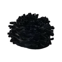 Christian Dior Black Velvet Hat