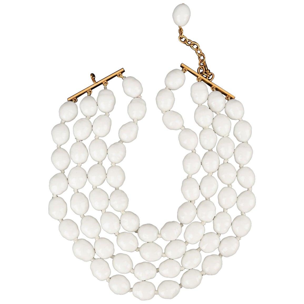 Collana corta di perle a quattro file di Chanel, 1996