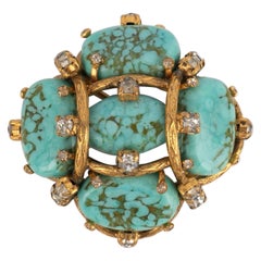 Chanel Golden Metal Brooch Haute Couture