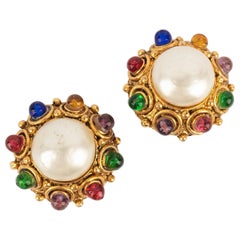 Chanel Golden Metal Earrings