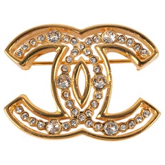 Chanel CC Golden Metal Brooch, 2002