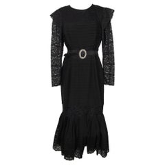 Aurelie Marciano Black Crepe Dress