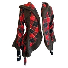 Burberry tartan knit jacket