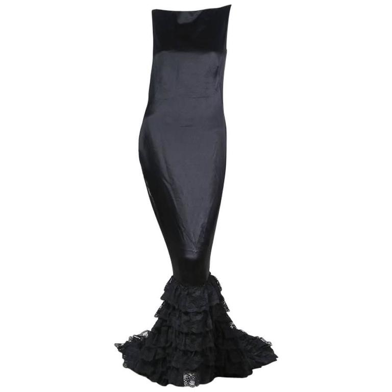 Alexander McQueen Floor Length Gown circa late 1990s/early 2000s at 1stDibs