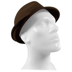 GUCCI Size L Brown Rabbit Hats
