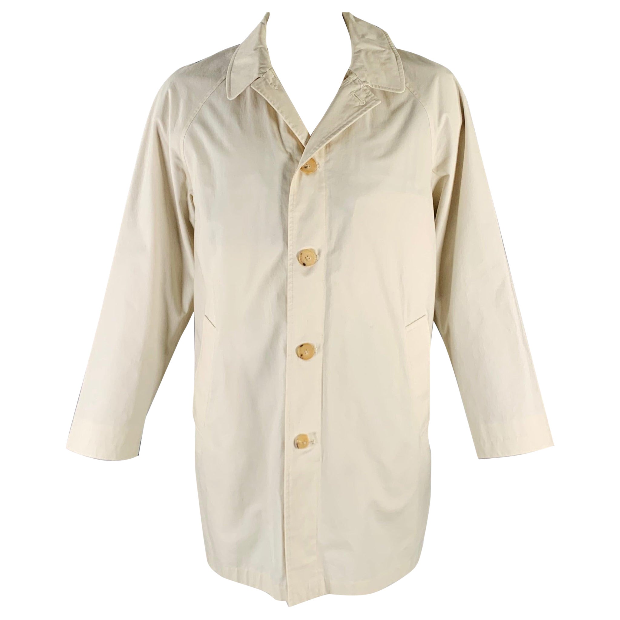 Burberry London Taglia 42 Cappotto Raglan in cotone beige