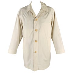 BURBERRY LONDON Size 42 Beige Cotton Raglan Coat