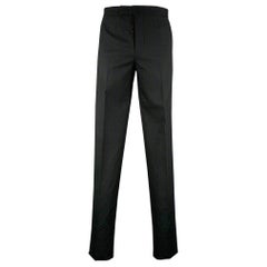 Black Fleece Taille 34 Pantalon de smoking en coton texturé noir