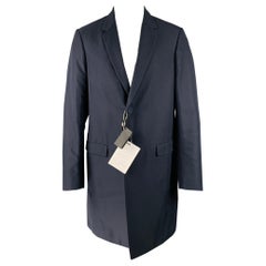 Calvin Klein Collection Taglia 40 Cappotto in misto cotone color blu navy