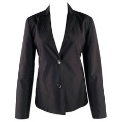 JIL SANDER Size 8 Black Single Breasted Blazer