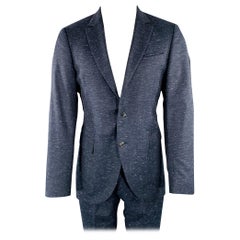 John Varvatos Taille 40 Costume en laine vierge blanc marine