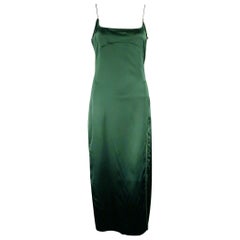 Jacquemus Taglia 0 -La Robe Notte- Vestito con spaghetti in misto viscosa verde