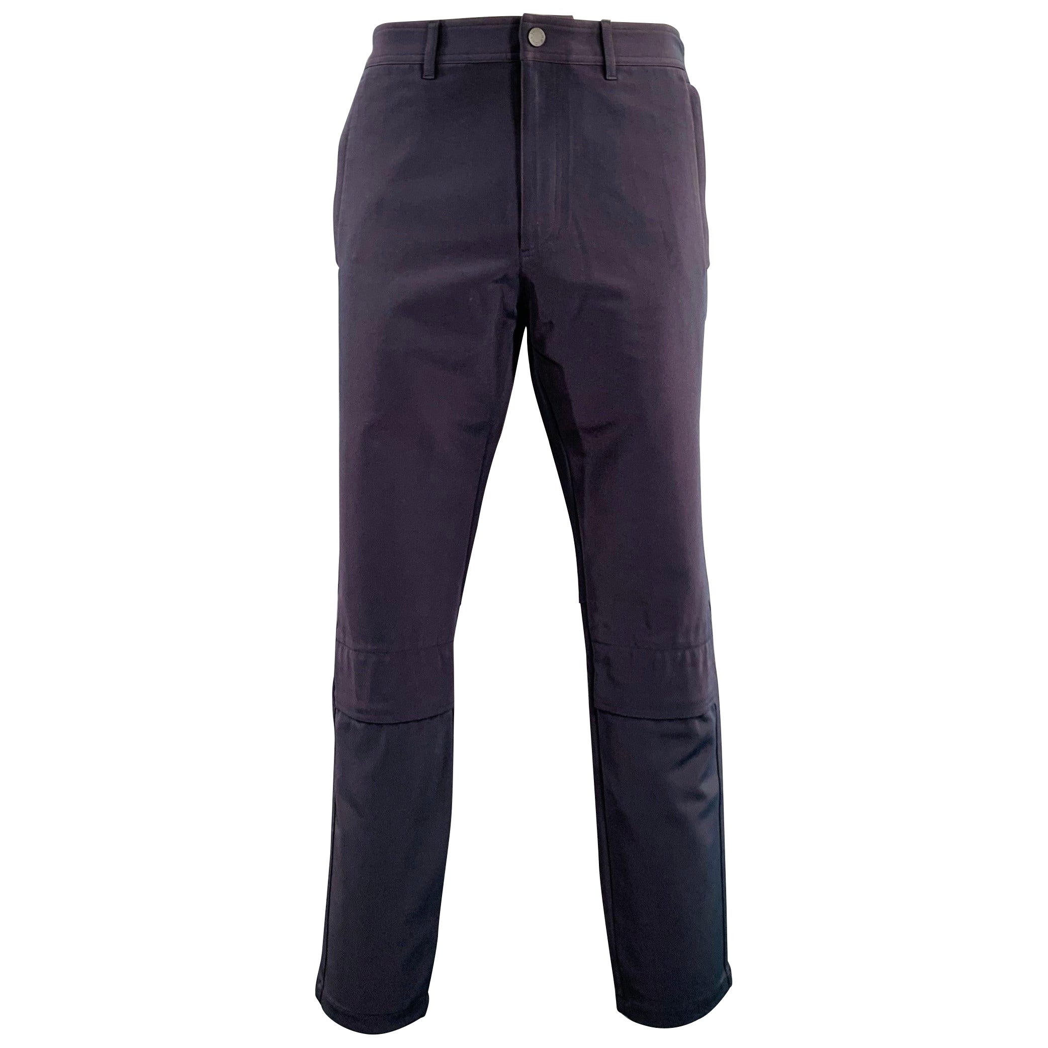 LOUIS VUITTON SS19 Taille 34 - Pantalon casual utilitaire bleu marine en polyester