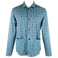 Kapital Size M Blue Black Triangle Cotton Two Pockets Jacket (veste à deux poches en coton)
