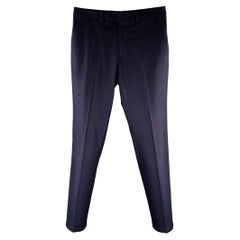 VALENTINO Größe 32 Marineblaue Wollhose mit flacher Vorderseite