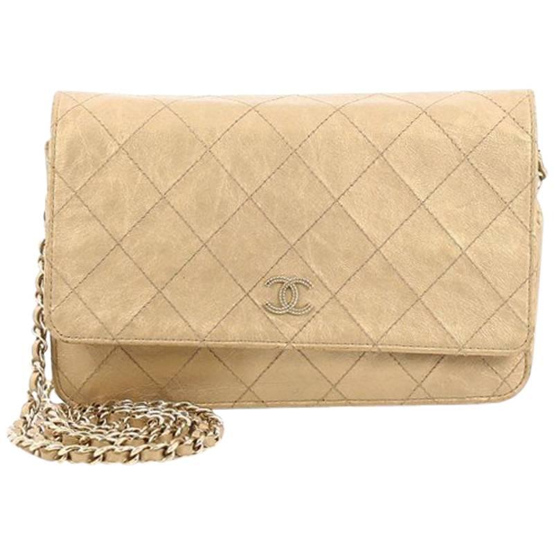Chanel Palette Wallet On Chain Quilted Aged Calfskin