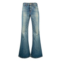 Jeans CELINE taglia 26 in Celine blu con taglio a stivale afflitto