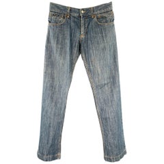 DOLCE & GABBANA Size 28 Blue Cotton Straight Jeans